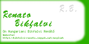 renato bikfalvi business card