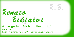 renato bikfalvi business card